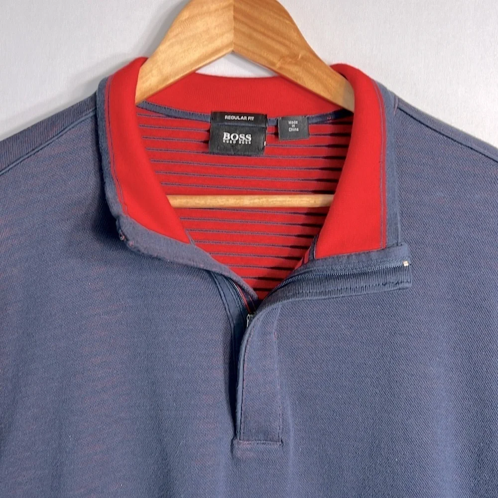 Hugo Boss Regular Fit Quarter Zip Pullover size XXL